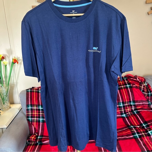 Vineyard Vines Men's Classic Navy Tee - Picture 2 of 6